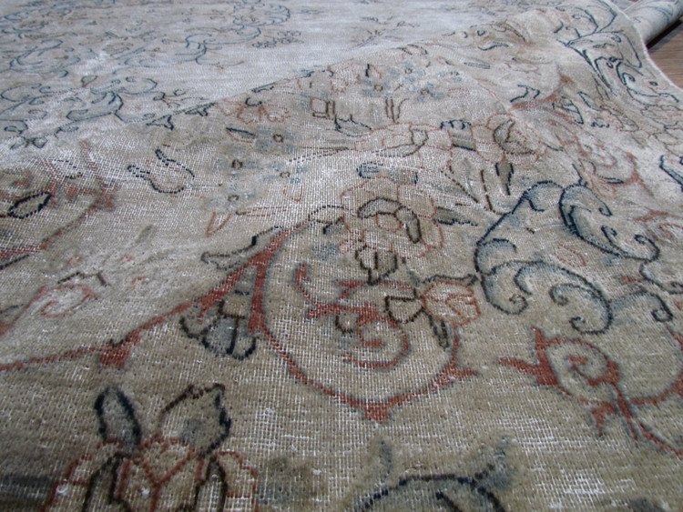 فرش دستباف وینتیج صبا ۱۲ متری طوسی کرمان