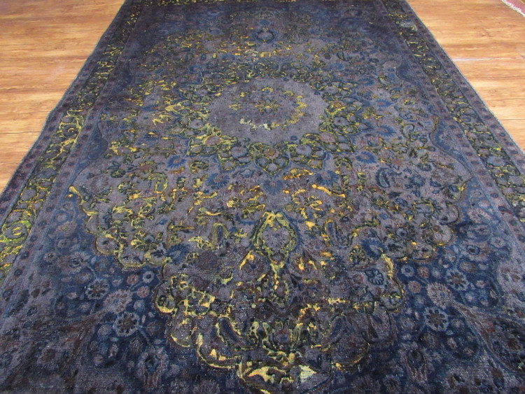 فرش وینتیج صبا دستباف ۶ متری طوسی طلایی خراسان