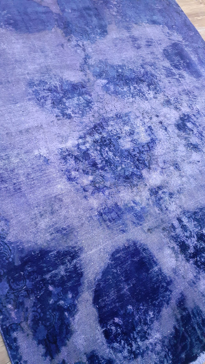 فرش دستباف صبا وینتیج ۵ متری بنفش مدرن