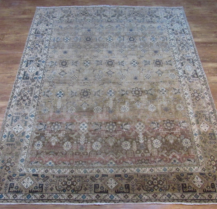 فرش دستباف صبا وینتیج ۷/۵ متری کرم تبریز