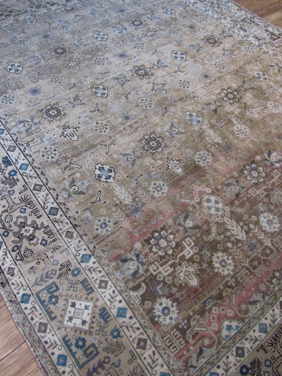 فرش دستباف صبا وینتیج ۷/۵ متری کرم تبریز