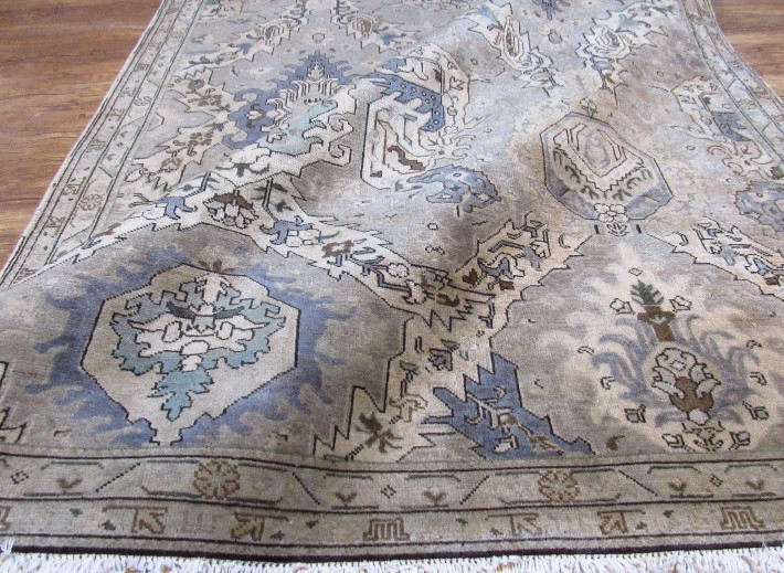 فرش دستباف صبا وینتیج ۷ متری طوسی تبریز