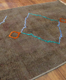 فرش دستباف صبا وینتیج ۱/۵ متری طوسی تبریز قالیچه