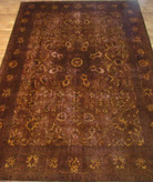 فرش وینتیج صبا دستباف ۱۲ متری نشکافه ای طلایی تبریز