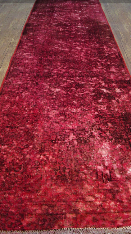 فرش وینتیج صبا دستباف ۳/۵ متری قرمز کناره تبریز