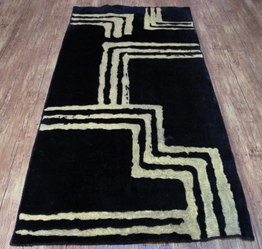 فرش مدرن صبا ۳ متری مشکی طلایی