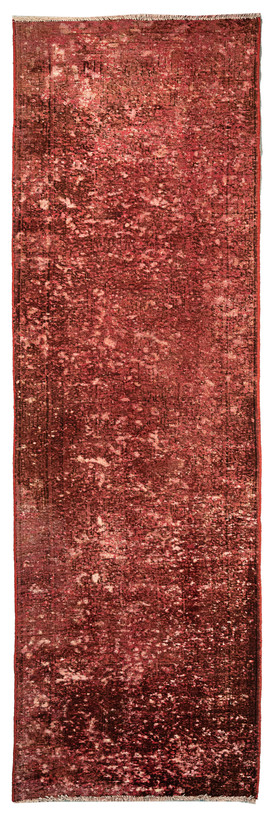 فرش وینتیج صبا دستباف ۳/۵ متری قرمز کناره تبریز