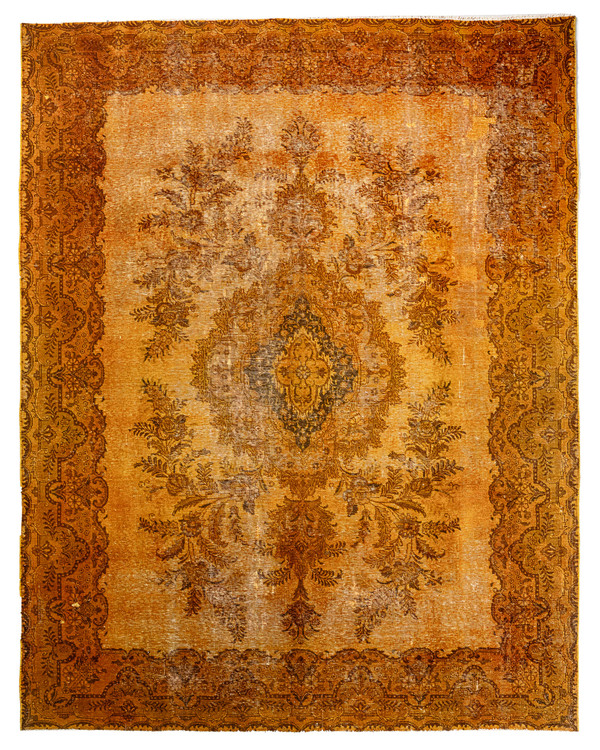 فرش وینتیج صبا دستباف ۹ متری طلایی تبریز مدرن