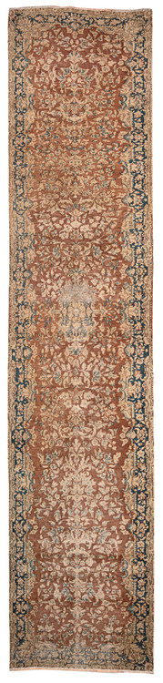 فرش وینتیج صبا دستباف کناره ۵ متری کرمان