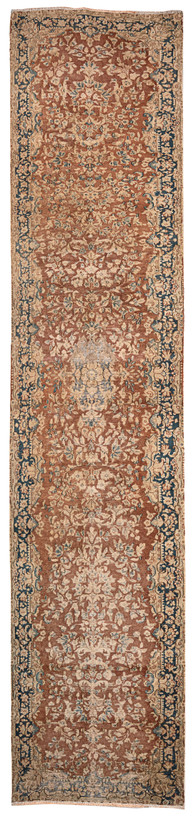 فرش وینتیج صبا دستباف کناره ۵ متری کرمان