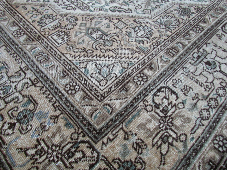 فرش وینتیج صبا دستباف ۶ متری کرم نقشه هریس تبریز