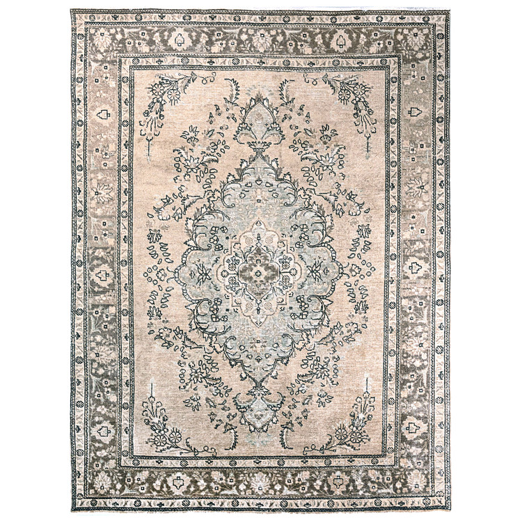 فرش وینتیج صبا دستباف ۶ متری کرم تبریز مدرن