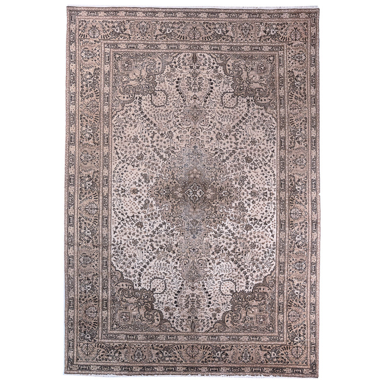 فرش وینتیج صبا دستباف ۶ متری کرم تبریز