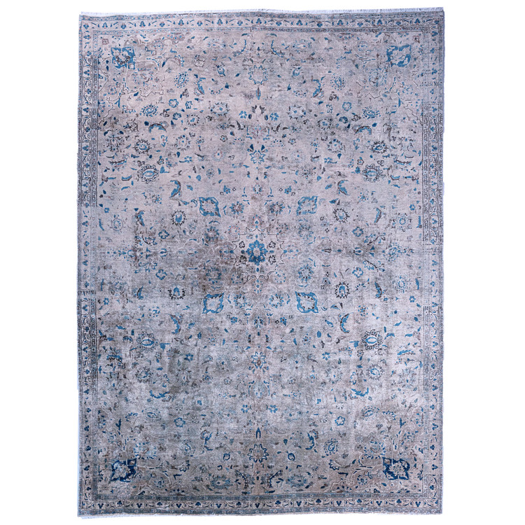 فرش وینتیج صبا دستباف ۷ متری کرم خراسان