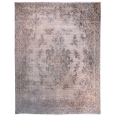 فرش وینتیج صبا دستباف ۱۲ متری طوسی کرمان