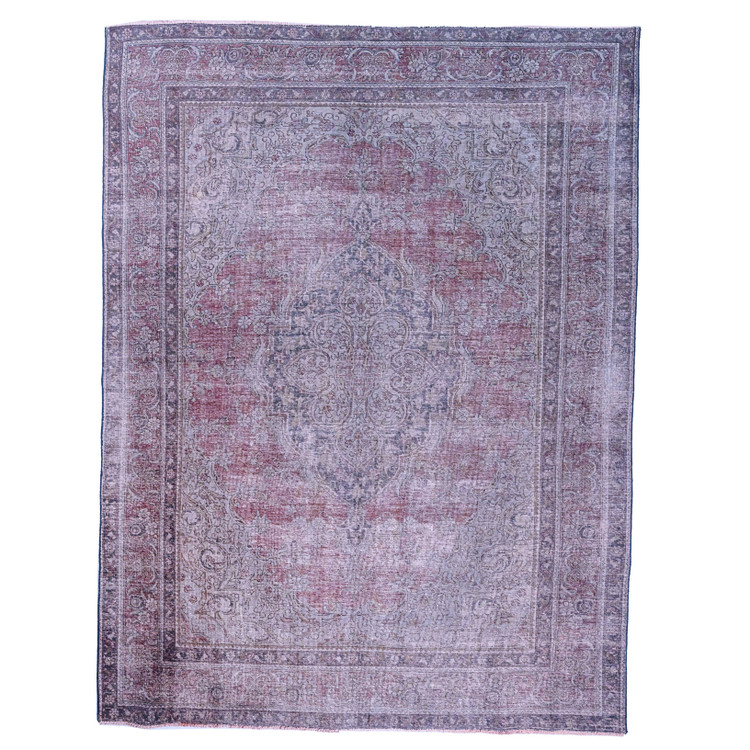 فرش وینتیج صبا دستباف ۹ متری نسکافه ای تبریز