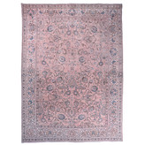 فرش وینتیج صبا دستباف ۱۰ متری صورتی تبریز مدرن