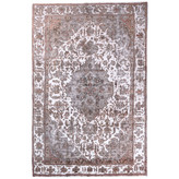 فرش وینتیج صبا دستباف ۵/۵ متری جفت کرم تبریز هریس