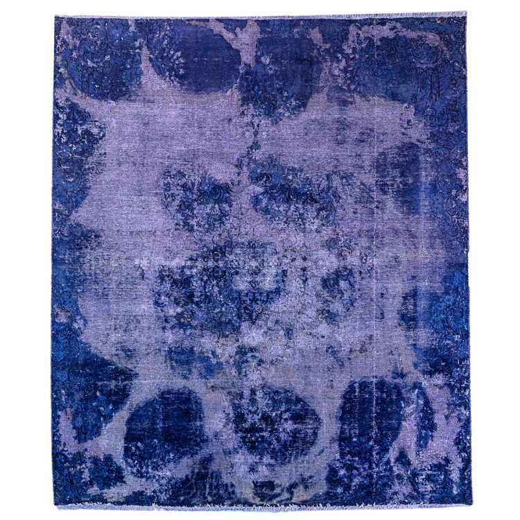 فرش وینتیج صبا دستباف ۵ متری بنفش مدرن