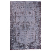 فرش وینتیج صبا دستباف ۵/۵ متری طوسی کرمان مدرن