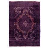 فرش وینتیج صبا دستباف ۲/۳ متری بنفش تبریز قالیچه مدرن