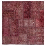 فرش دستباف کلاژ ۲/۲۵ متری مربع قرمز تبریز