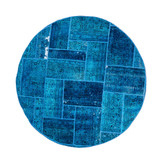 قالیچه دستباف کلاژ ۳/۳ متری آبی تبریز